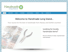 Tablet Screenshot of handmadelongisland.com